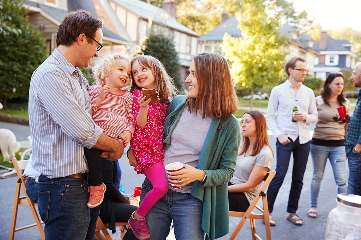 family outside